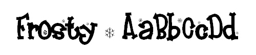 Frosty font
