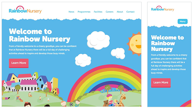 Rainbow Nursery website