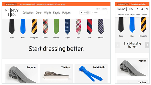 Skinny Ties website
