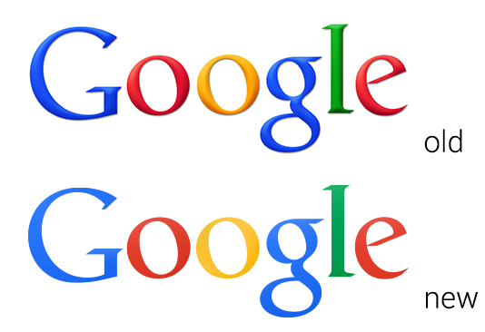 Google old vs new logo